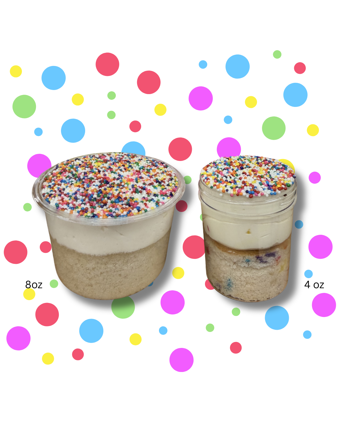 Confetti CakeCups-8 oz