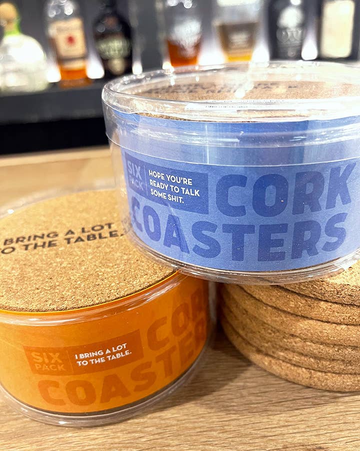 Table Cork Coaster SIX-PACK-The Cake Boutique