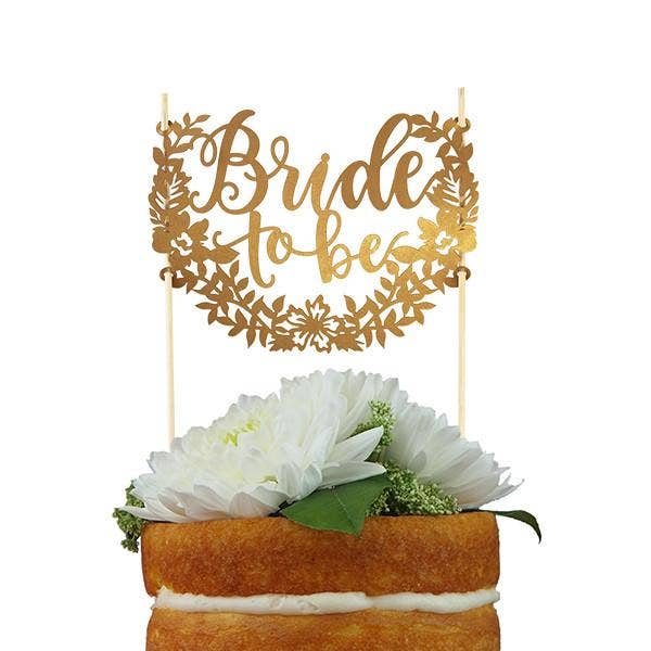 Bride To Be Paper Cake Topper-The Cake Boutique