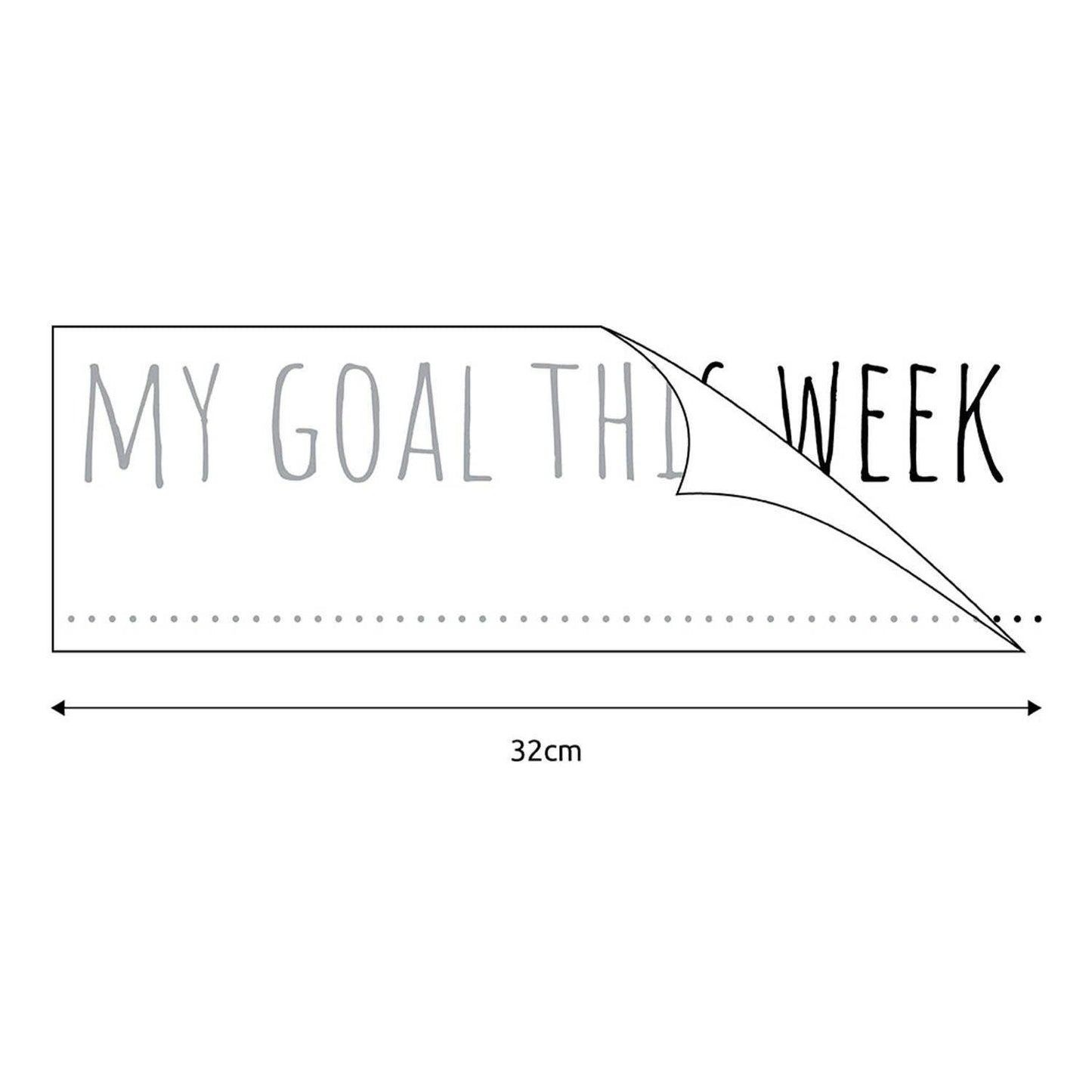 My Goal This Week' Mirror Sticker + Pen Vinyl Decal Kit