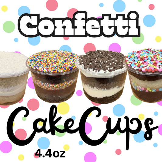 Confetti CakeCups- 4.4 oz