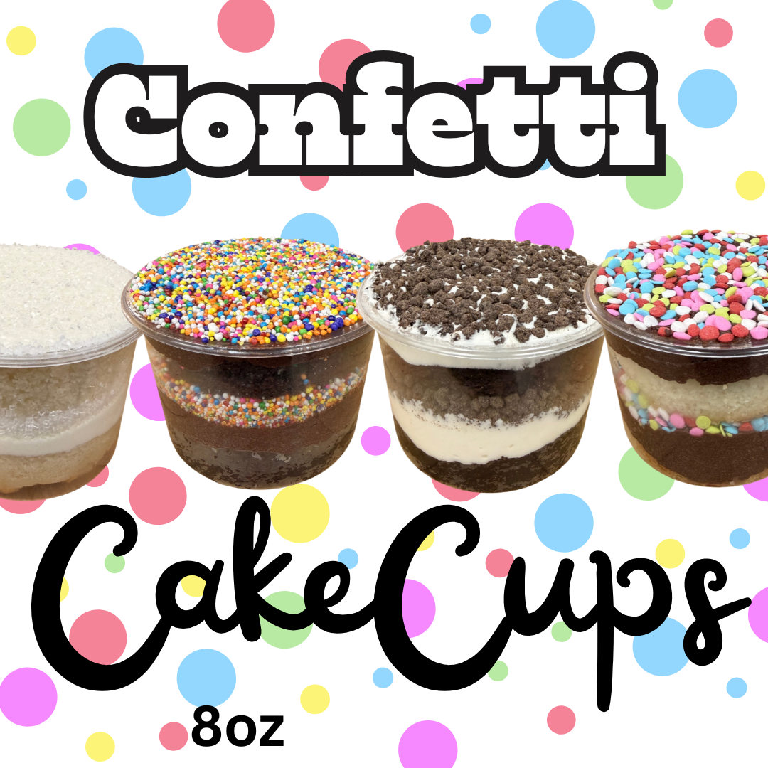 Confetti CakeCups-8 oz