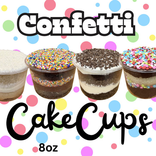 Confetti CakeCups-8 oz