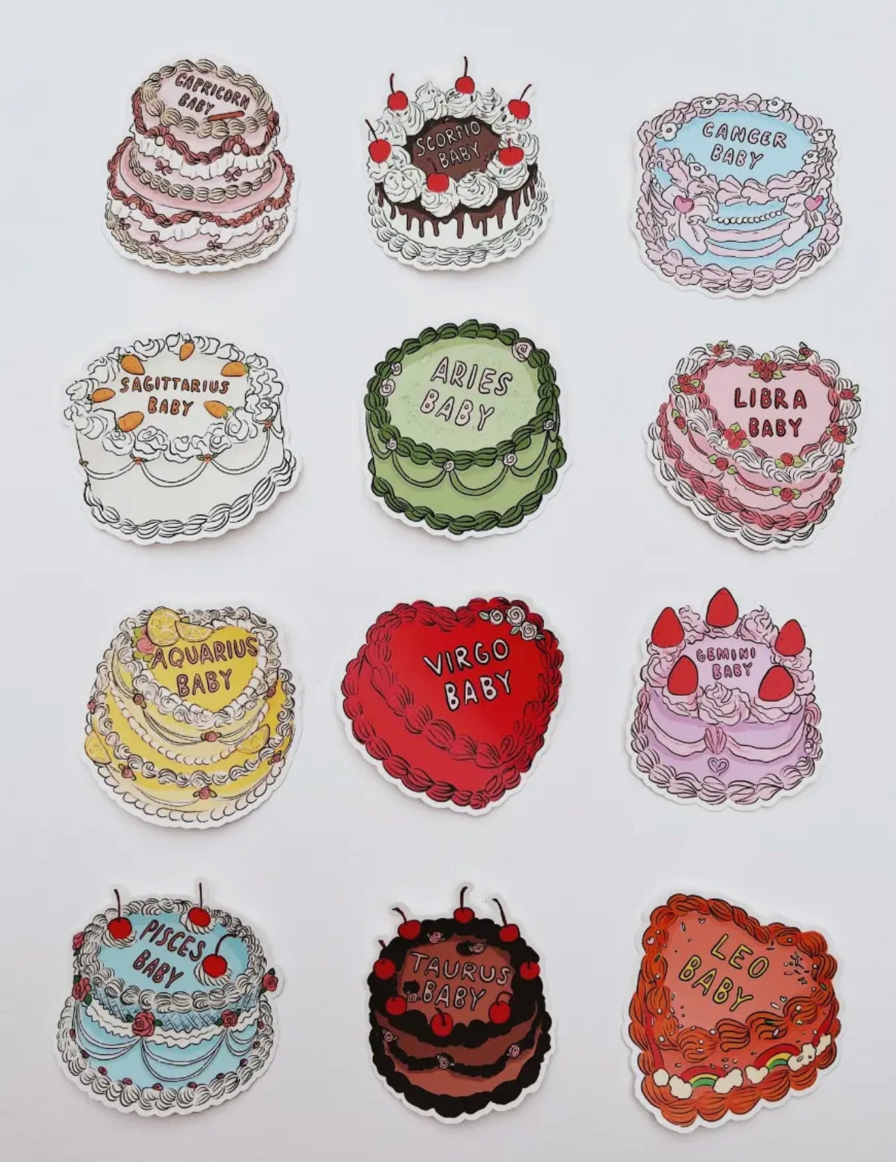 Zodiac Cake Stickers-The Cake Boutique