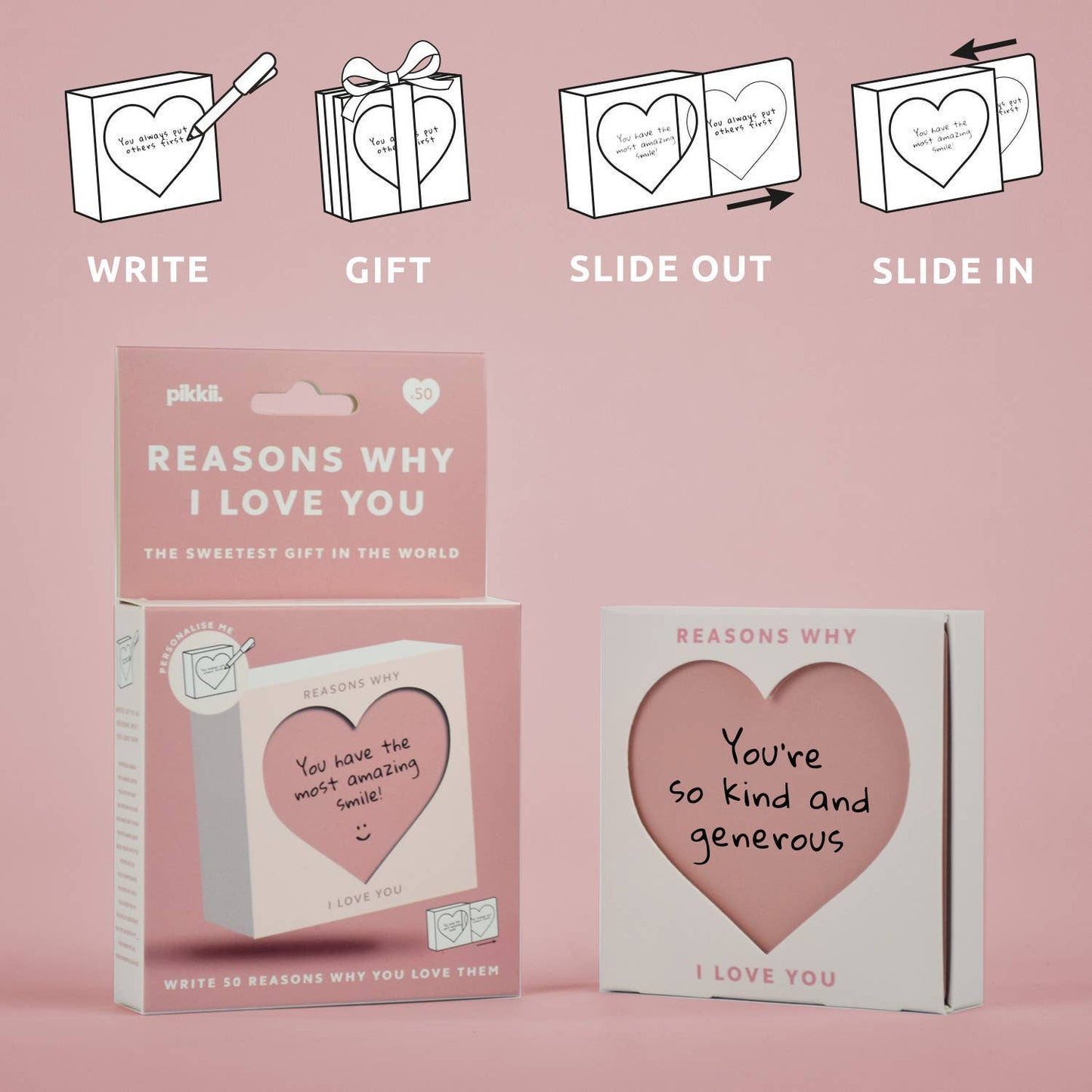 Reasons Why I Love You | Personalized Gift Box | Mothers Day