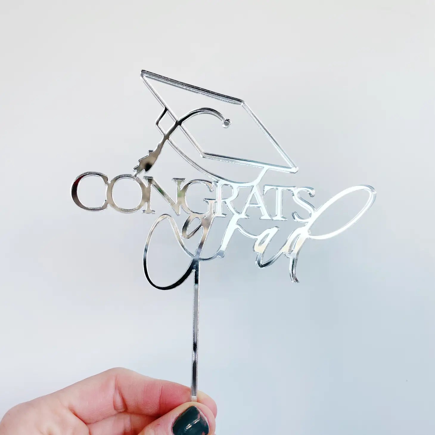 Congrats Grad Cake Topper-The Cake Boutique