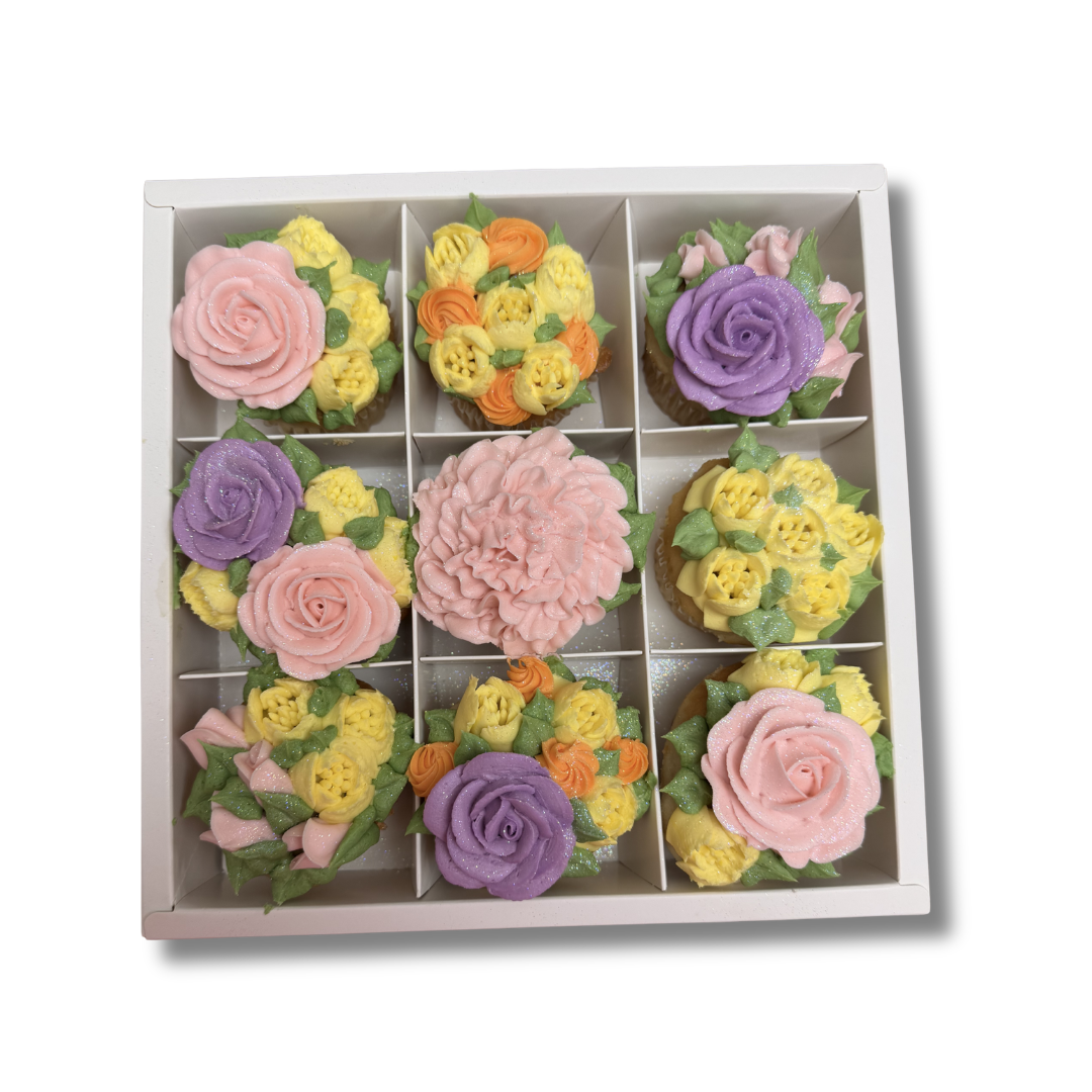 Floral Cupcake Gift Box