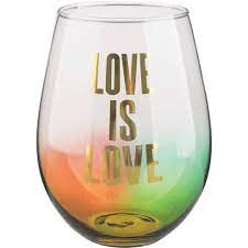 Slant Jumbo Stemless Wine Glass-The Cake Boutique